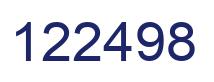 Number 122498 blue image