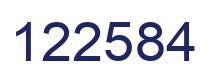 Número 122584 imagen azul