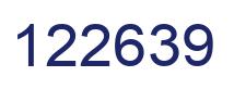 Number 122639 blue image