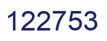 Number 122753 blue image