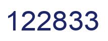 Number 122833 blue image