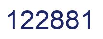 Number 122881 blue image