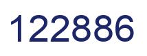 Number 122886 blue image