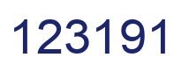 Número 123191 imagen azul