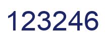 Número 123246 imagen azul