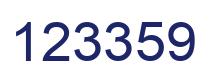 Number 123359 blue image
