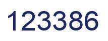 Number 123386 blue image