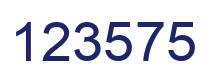 Número 123575 imagen azul