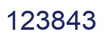 Number 123843 blue image