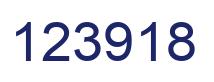 Number 123918 blue image