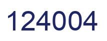 Número 124004 imagen azul