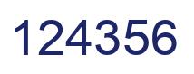 Número 124356 imagen azul
