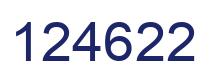 Number 124622 blue image