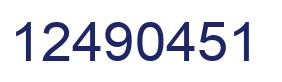 Número 12490451 imagen azul