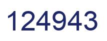 Número 124943 imagen azul