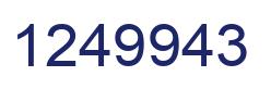 Number 1249943 blue image
