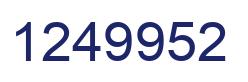 Número 1249952 imagen azul