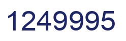 Number 1249995 blue image