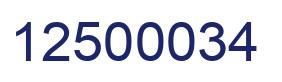 Número 12500034 imagen azul