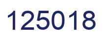 Number 125018 blue image