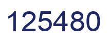 Número 125480 imagen azul