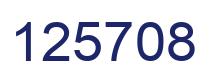 Number 125708 blue image