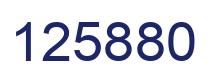 Number 125880 blue image