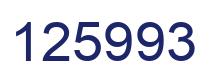 Number 125993 blue image