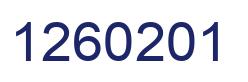 Number 1260201 blue image