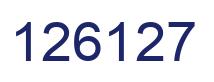 Number 126127 blue image