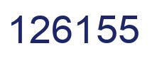 Number 126155 blue image