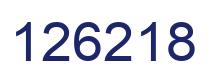 Number 126218 blue image