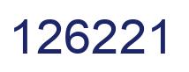 Number 126221 blue image