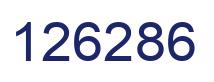 Number 126286 blue image