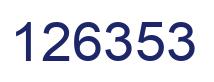 Number 126353 blue image