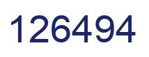 Número 126494 imagen azul