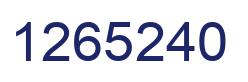 Number 1265240 blue image