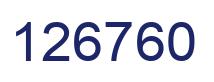Number 126760 blue image