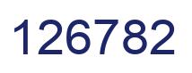 Number 126782 blue image