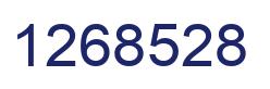 Number 1268528 blue image
