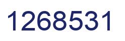 Number 1268531 blue image