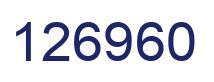 Number 126960 blue image