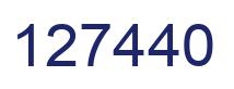 Number 127440 blue image
