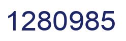 Number 1280985 blue image