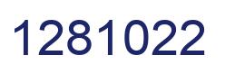 Number 1281022 blue image