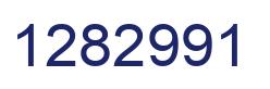 Number 1282991 blue image