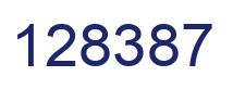 Number 128387 blue image