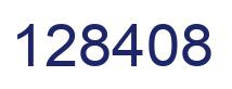 Number 128408 blue image