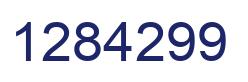 Number 1284299 blue image