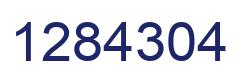 Number 1284304 blue image